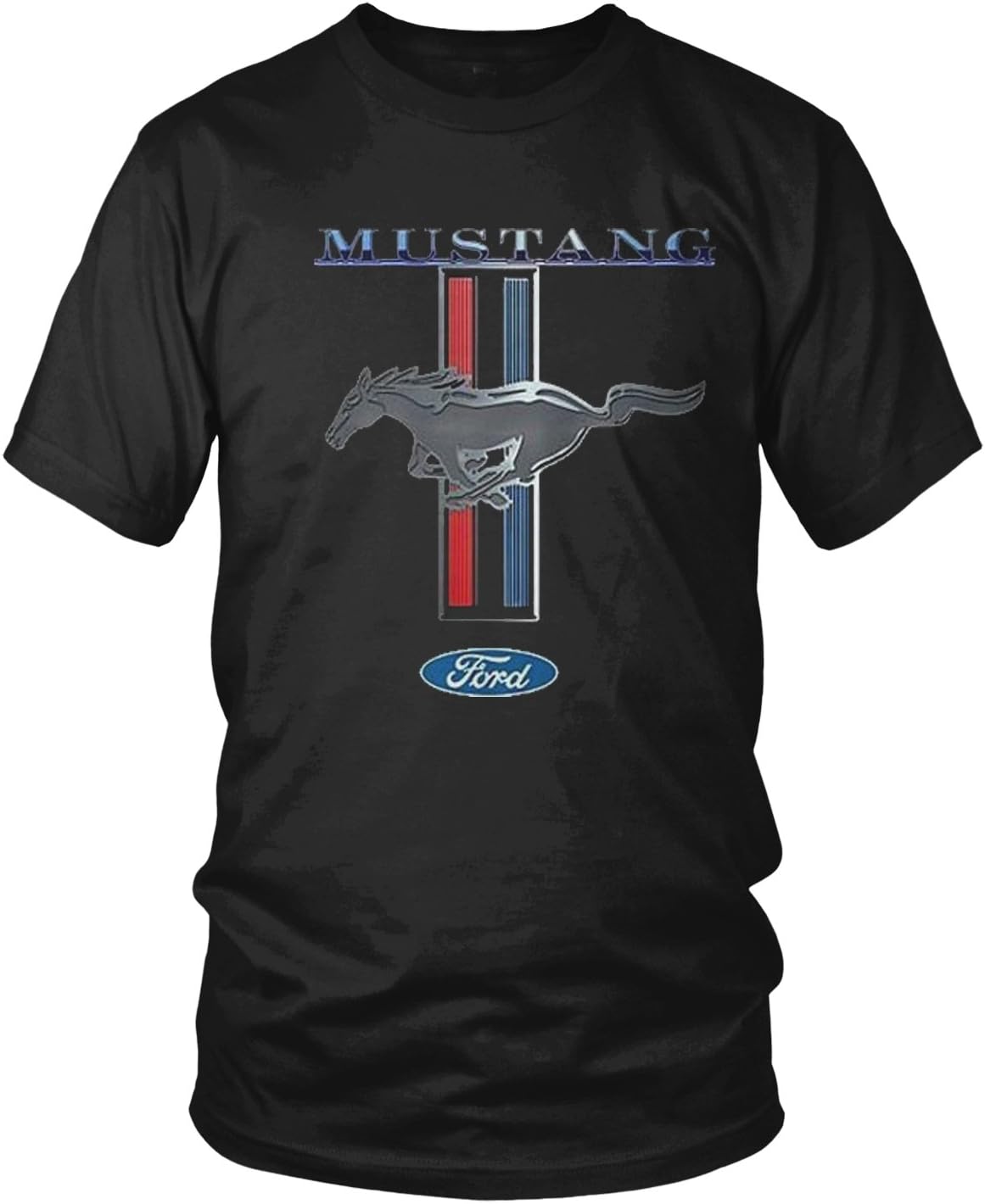 AmdescoMen's Ford Mustang Logo, Officially Licensed Ford Design T-Shirt