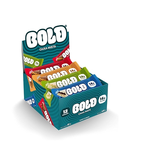 Bold Barra de Proteína Caixa Mista (12 Unid) 40G com 14g de Proteína Bold Barra de Proteína Caixa Mista (12 Unid) 40G com 14g de Proteína
