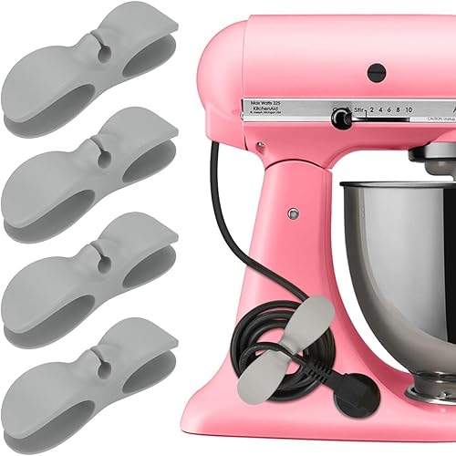 Miniatura 9 de Organizador de cables para electrodomésticos, organizador de cables de 6 piezas mejorado para electrodomésticos, 6 unidades, organizador de alambre