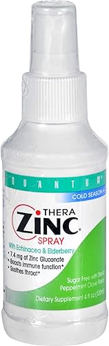 Thera Spray de garganta de zinc 4 Fz