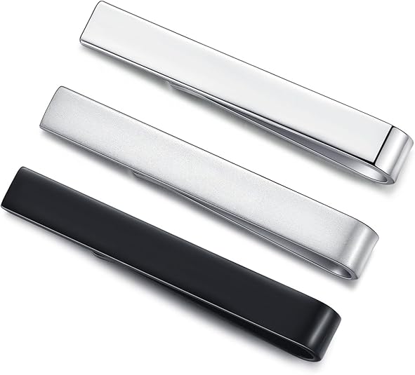 Gemelli E Fermacravatta Honey Bear Uomo - Acciaio Inossidabile Nero, Set Regalo Matrimonio - Foto 2