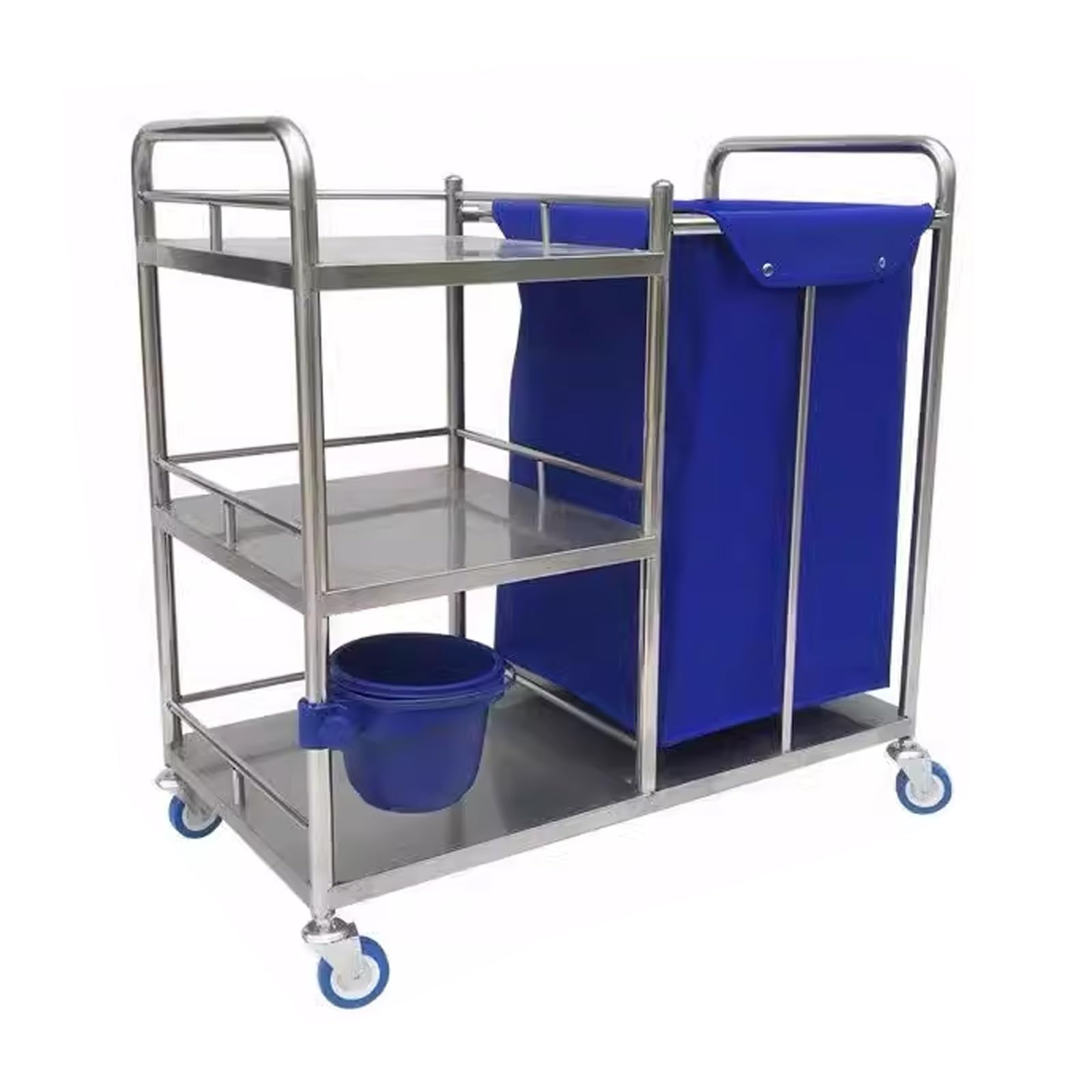 Carrello Pulizie Professionali Carrello Pulizie Hotel Trasporto Biancheria Pulita Servizio Lavanderia Albergo Hotel Ospedale Case di Cura e Riposo(90 * 45 * 86cm)