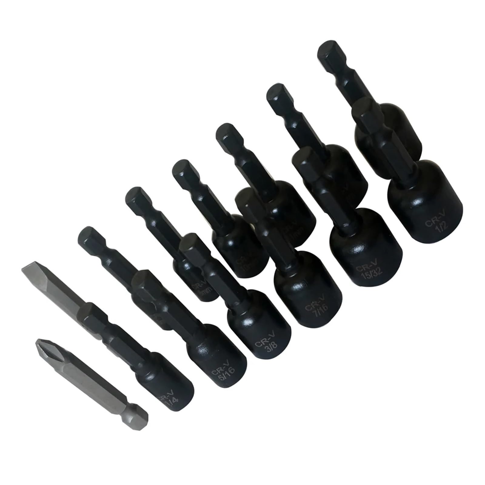 Puntas De Atornillar Juego de 14 piezas de destornilladores magnéticos con punta hexagonal y brocas for llave de 1/4 de pulgada, destornillador eléctrico, herramientas con mango Para Taladro Eléctrico