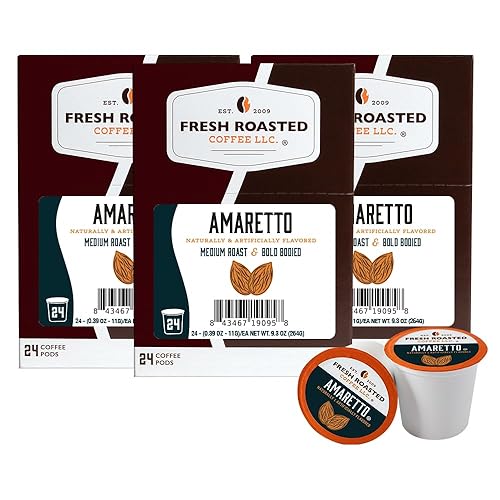 Miniatura 344 de Fresh Roasted Coffee, Peaberry de Tanzania, tostado ligero, Kosher, compatible con K-Cup, 24 cápsulas
