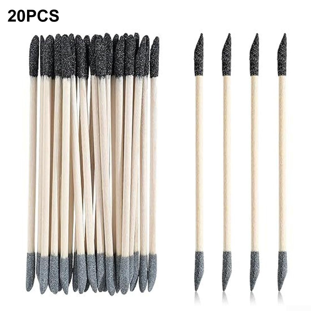 Besttoolifes Levigatura a doppia testa, 13 x 0,5 cm, grana 150/280, per legno, plastica, modelli, gioielli, artigianato, progetti fai da te, spazi ristretti, rimozione ruggine, lucidatura, set da
