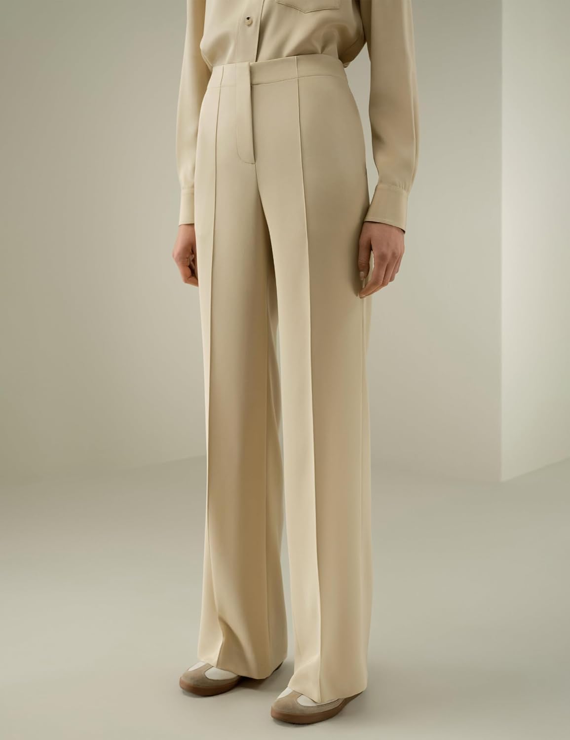 LilySilk 100% Silk Trousers for Women Straight Leg Pants Flattering Fit - Image 5