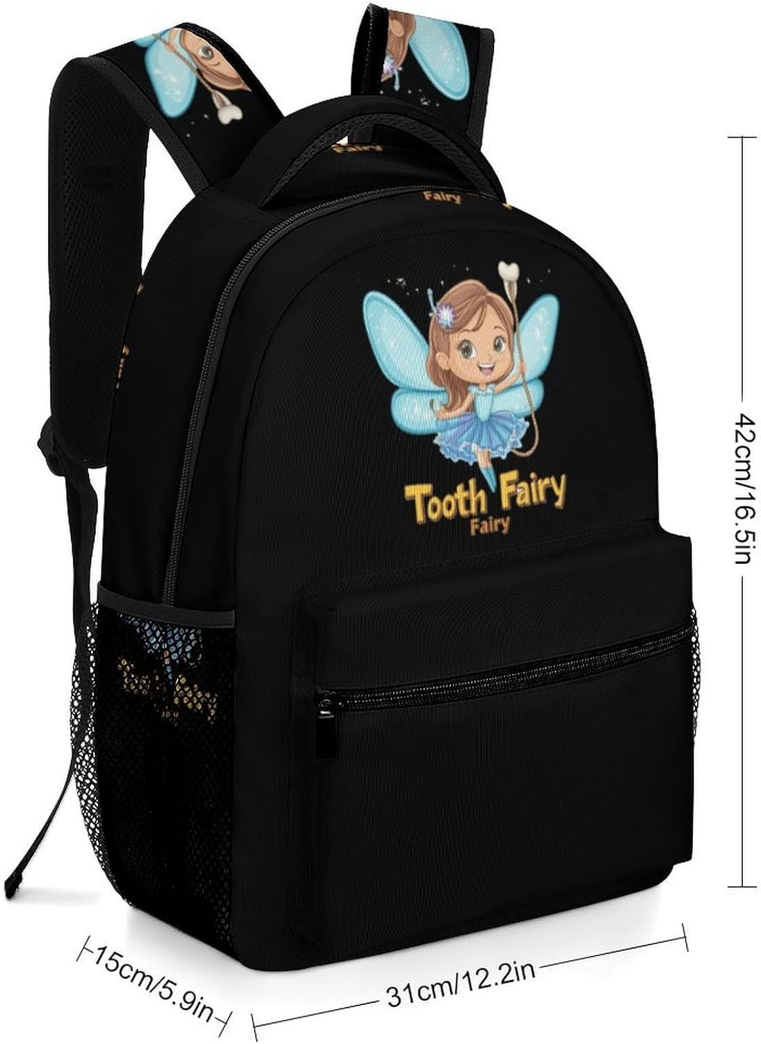 Tooth Fairy Laptop Backpack Lightweight Travel Daypack Shoulder Bag for Men Women