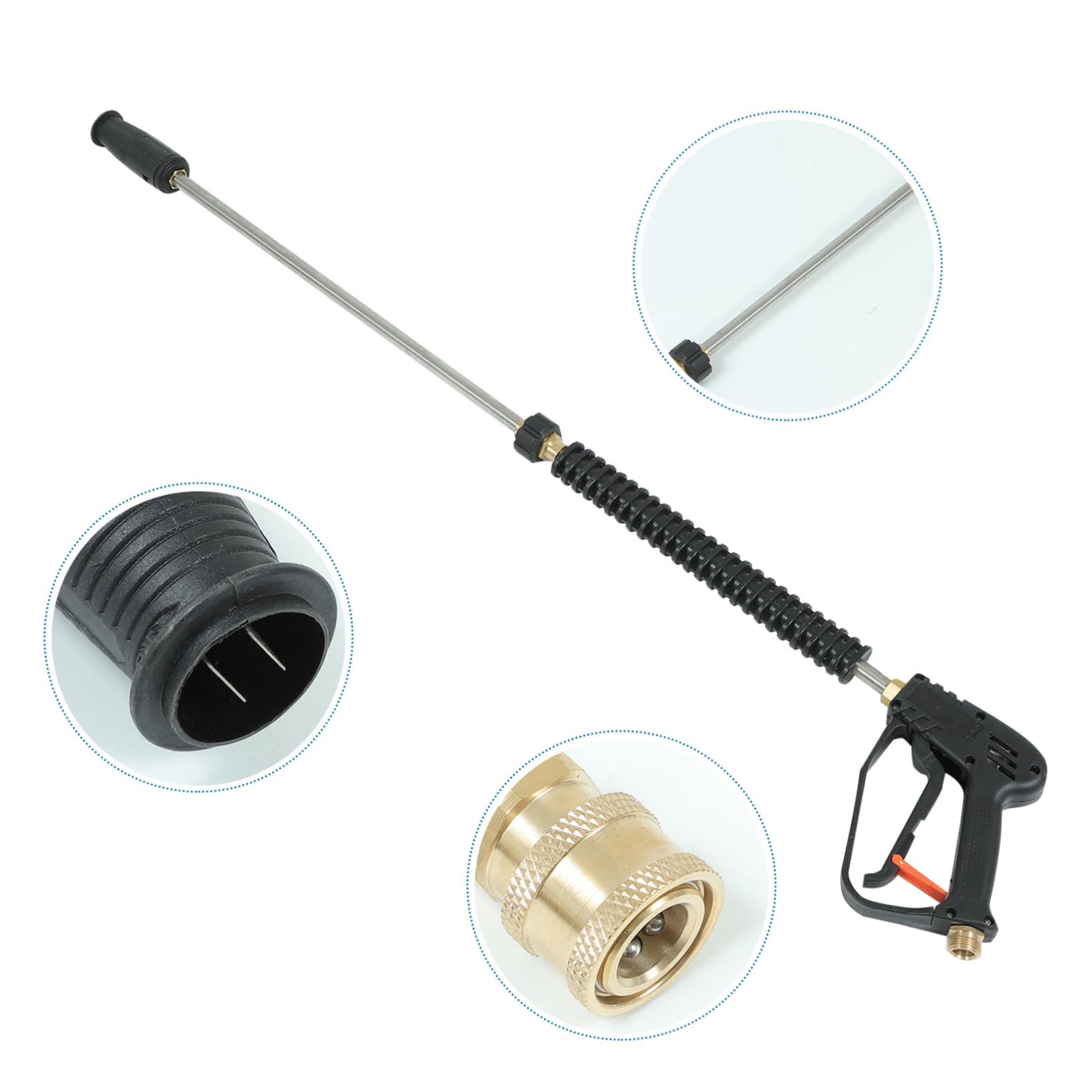Accesorios Hidrolavadora Completo para Varilla y Boquilla Ajustable para Lavado