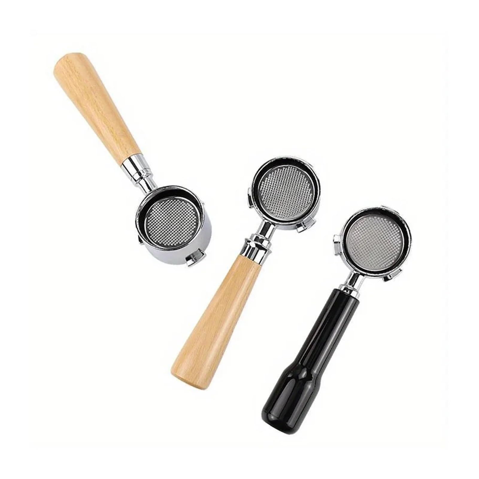 51 Mm Uchwyt Filtra Bez Dna Do Kawy, Kompatybilny Z Delonghi EC680 EC310, Wymienny Koszyk Filtra Do Ekspresu Do Kawy, Akcesoria Do Kawiarni(9 series rosewood-D)