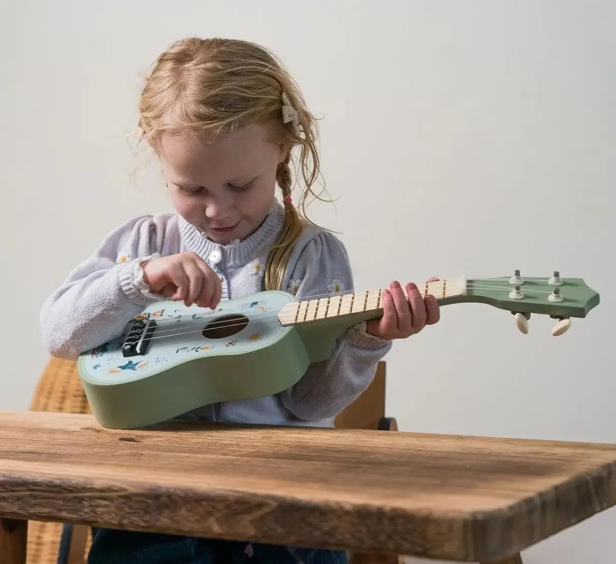 Spielzeug-Gitarre Holz Geschenkbox
