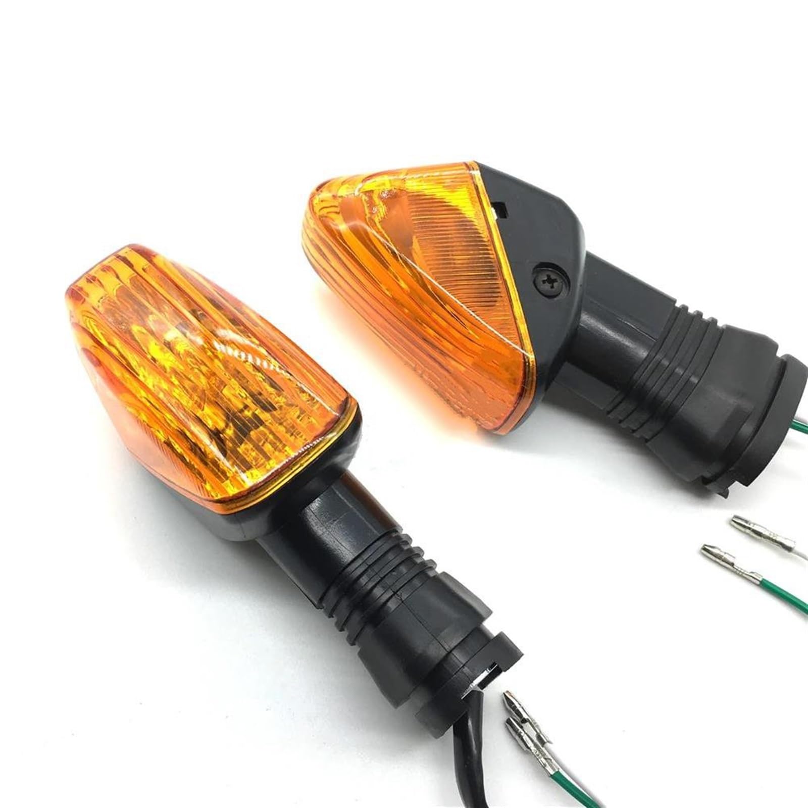 Luz Indicadora De Giro para Motocicleta, Luz Intermitente Delantera/Trasera para Kawasaki Z750S ZX-6R ZX-6RR KLE 500/650, para VERSYS KLR650(Ámbar)