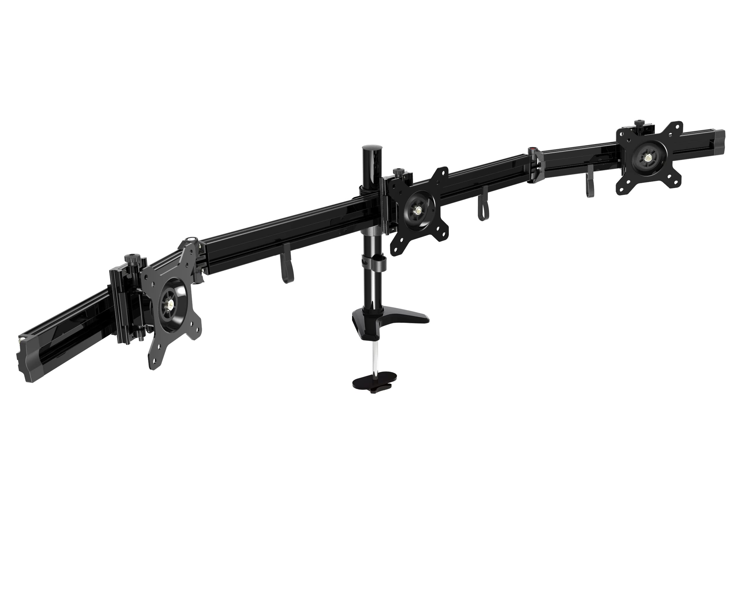 DAC MP-210 Flex Triple Monitor Arm Black With Grommet And Desk Base