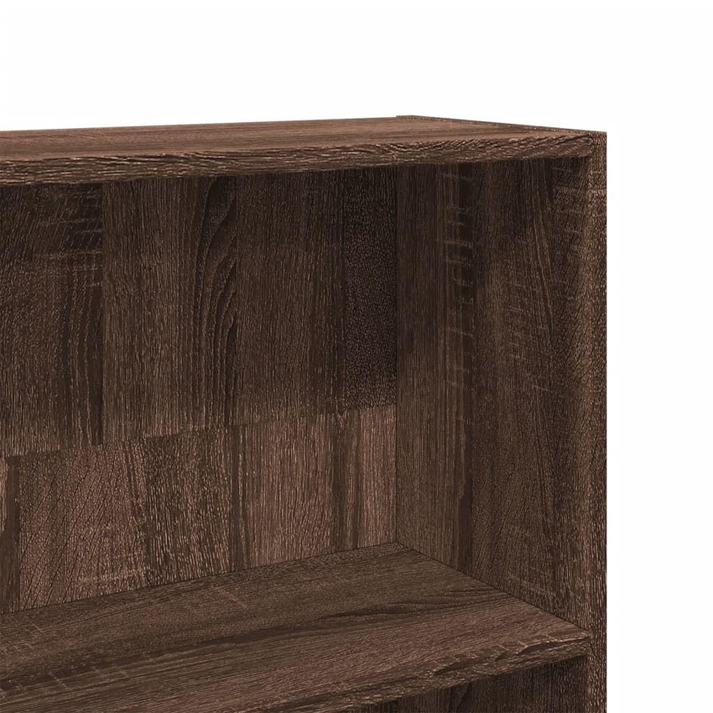 vidaXL Libreria Rovere Marrone 80x24x143 cm in Legno Multistrato, Mobile Porta Libri, scaffale per Libri, Mobile portaoggetti, Porta Libri