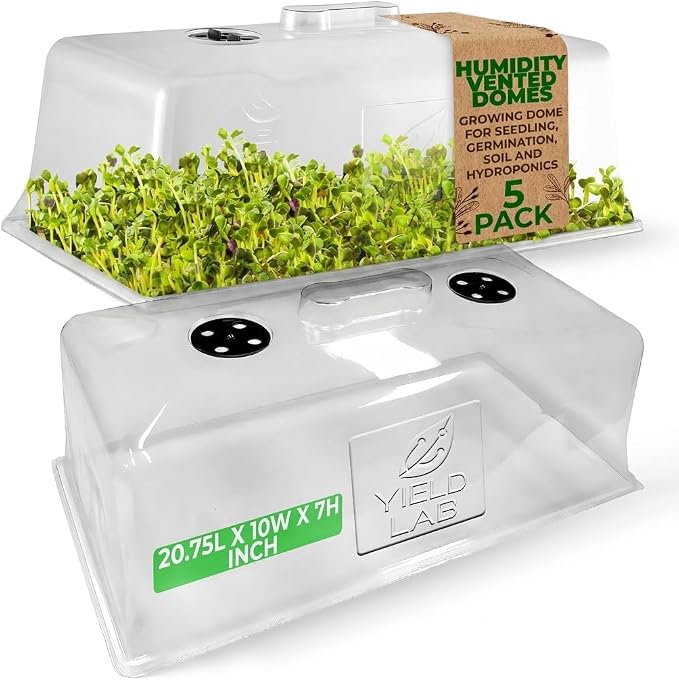7" Vented Humidity Domes, 5-Pack