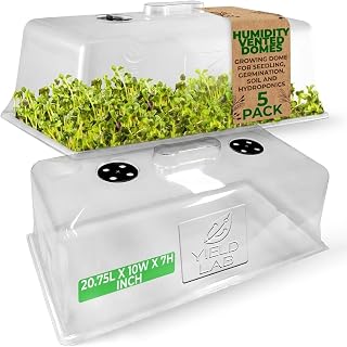 7 Inch Clone Dome - 5 Pack Humidity Vented Domes - Plant Growing