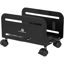 Maclean MC-851 Universal Computer Stander mit Rollen Mobiler CPU-Stander Computerwagen bis 10kg Rollwagen PC Desktop