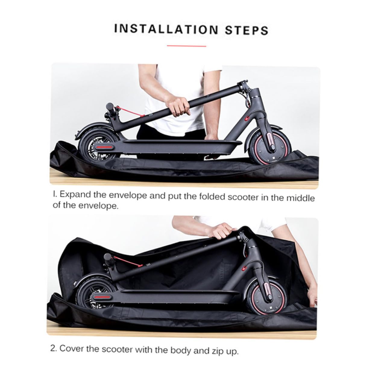 NAMOARLY Portable Scooter Storage Bag for Electric Scooter Dry Bag Oxford Cloth Double Handle Comfortable Shoulder Strap