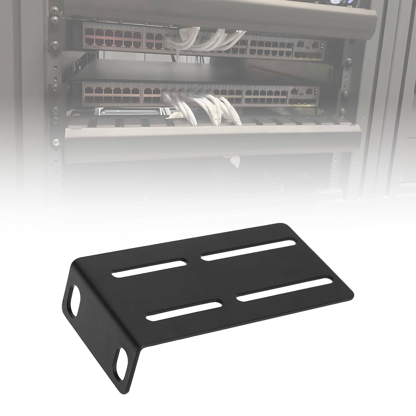 Switch Rack Mounter MokerLink Rack Mount Kit For 17.3 Inch Wide Switches