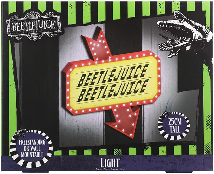 Miniatura 6 de Paladone Beetlejuice Icon Accent Light  Producto oficial de la icónica película de terror retro, decoración y regalo de habitación espeluznante,