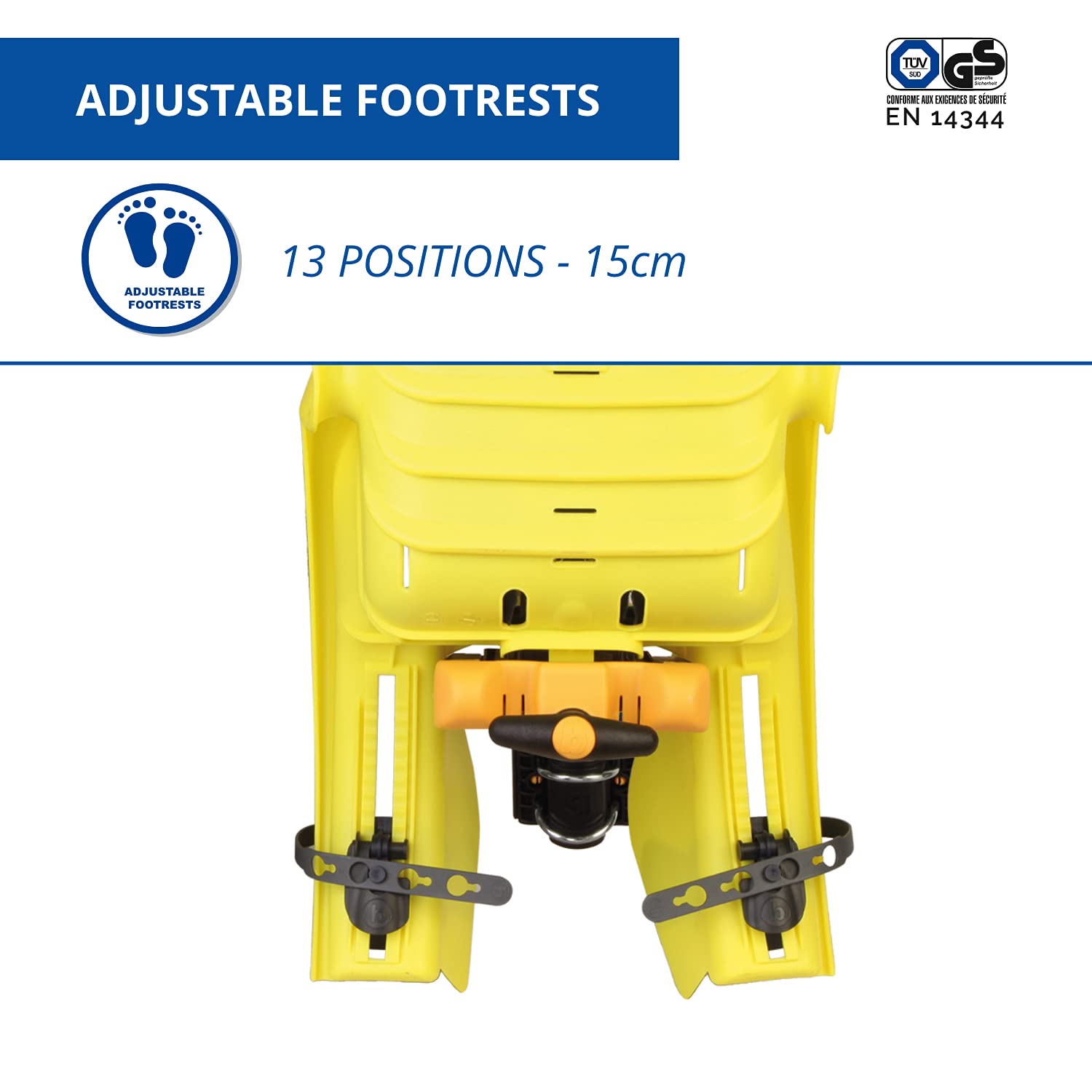 Seggiolino Bici Posteriore Mr Fox - Reclinabile Fino A 15°, Per Bambini 9 Mesi-8 Anni (Max 22kg) - Foto 8