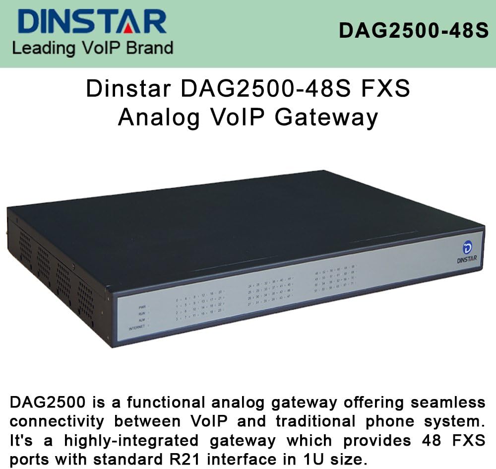 DAG2500-48S 48-Port FXS Analog VoIP Gateway
