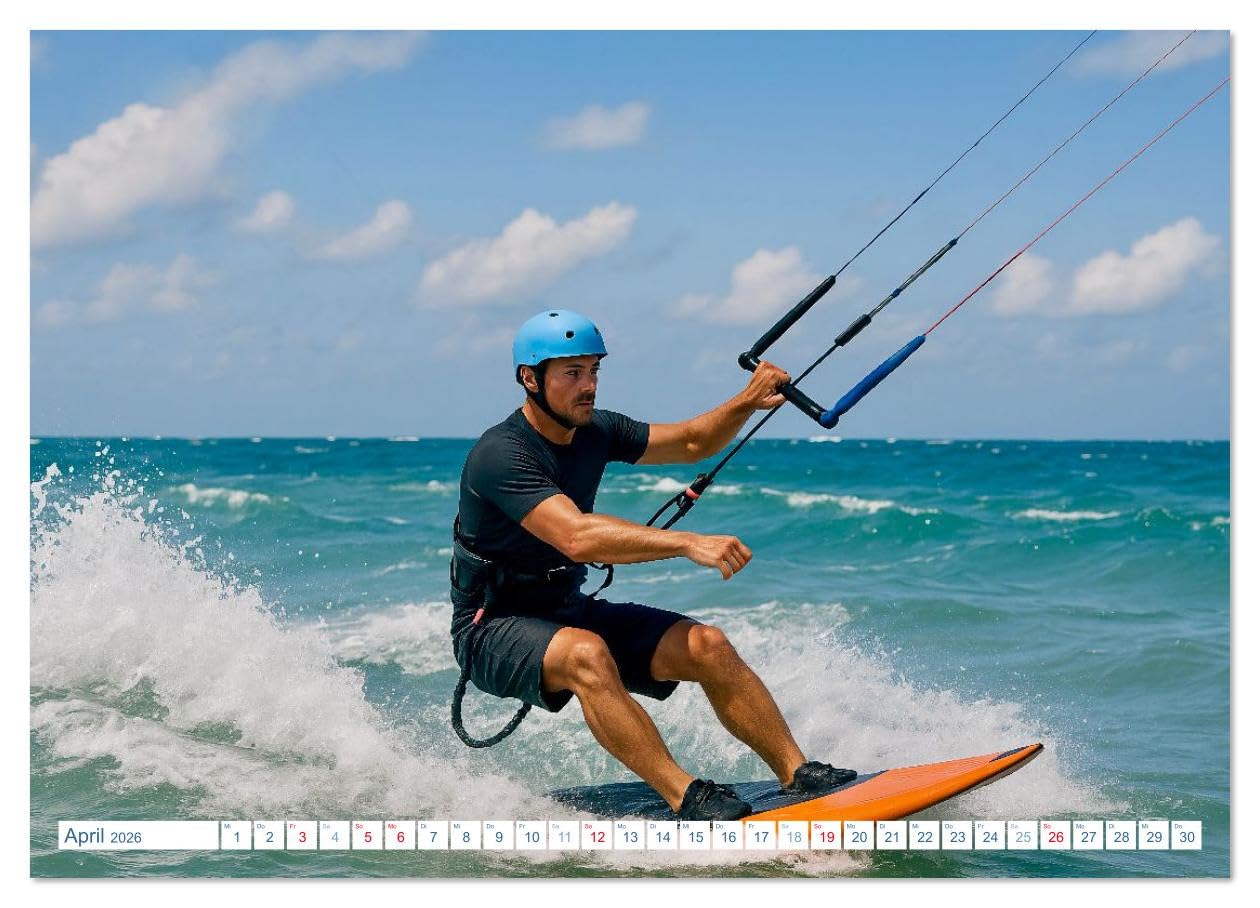 Wassersport. Wettkampf und Freizeit im, auf und unter Wasser (hochwertiger Premium Wandkalender 2026 DIN A2 quer), Kunstdruck in Hochglanz: Rein ins ... Sport mit dem Element Wasser (CALVENDO Sport)