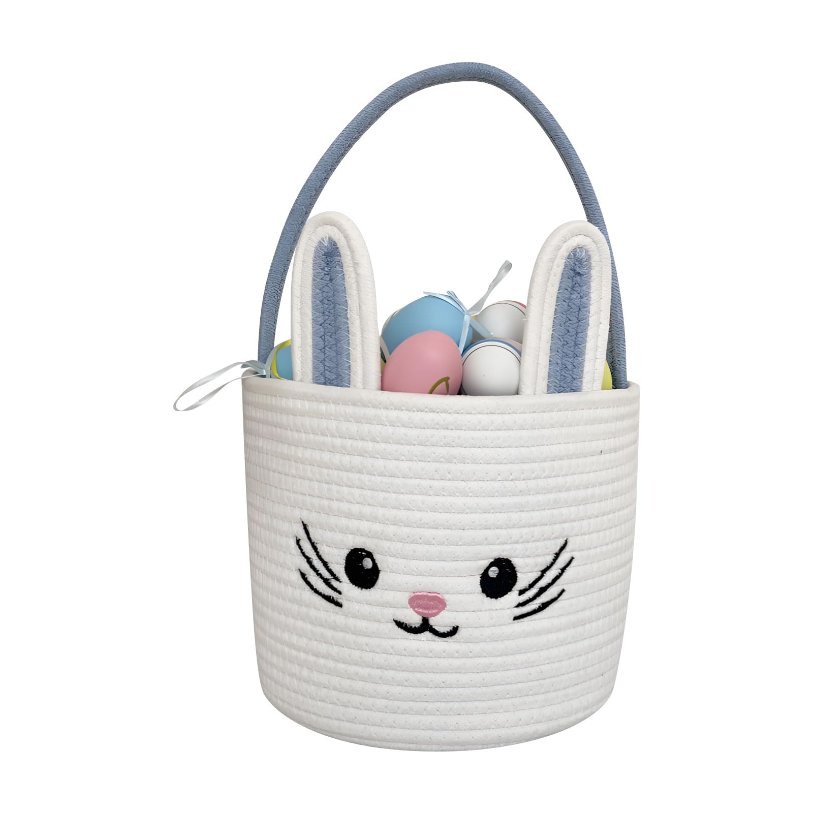 HENYGEN Lovely Creature Shaped Cotton Storage Container Perfect for Holiday Celebrations Spring Celebration Storage Basket