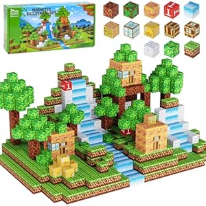 Magnetic Blocks 150PCS 1inch – Forest Magnetic Building Blocks Set, Kids Classroom Sensory Toy for Toddlers STEM Learning, Construction Stacking Toy for Kids 3+ Boys & Girls Christmas Birthday Gifts
