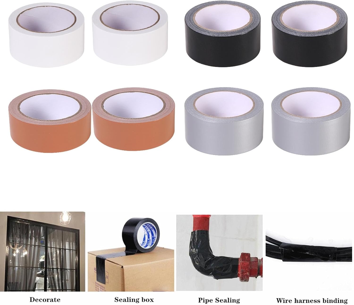 Heavy Duty Gaffer Tape Floor Leak Repair Tapes for Sofa Cushions Rugs Carpet 60Mmx10M White|Crafts|Multi-Purpose Craft Supplies|Adhesives & Tape|Other Adhesives & Tape