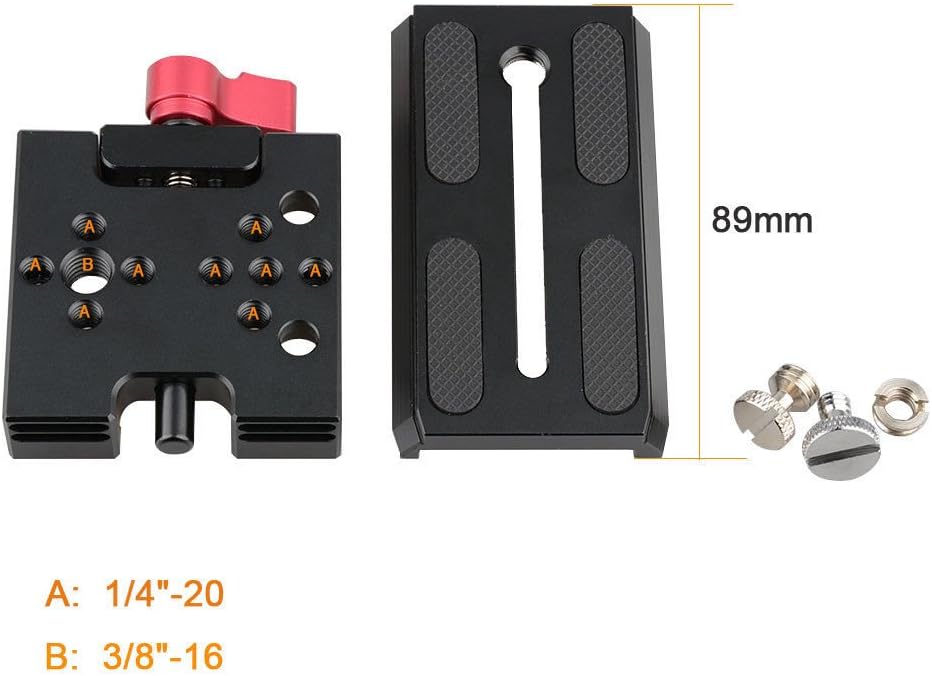 CAMVATE Quick Release Base Plate Compatible with Manfrotto 501/504/ 577 Tripod Standard Accessory - 1419 - Image 2