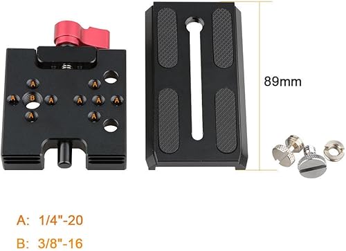 Miniatura 2 de CAMVATE Placa base de liberación rápida compatible con trípode Manfrotto 501/504/577 accesorio estándar - 1419