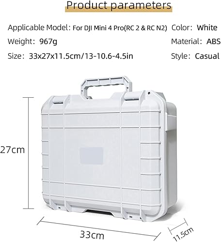 Miniatura 3 de Funda rígida Mini 4 Pro, resistente a la presión impermeable para DJI Mini 4 Pro Drone Accesorios, Compatible con control remoto RC 2RC-N2