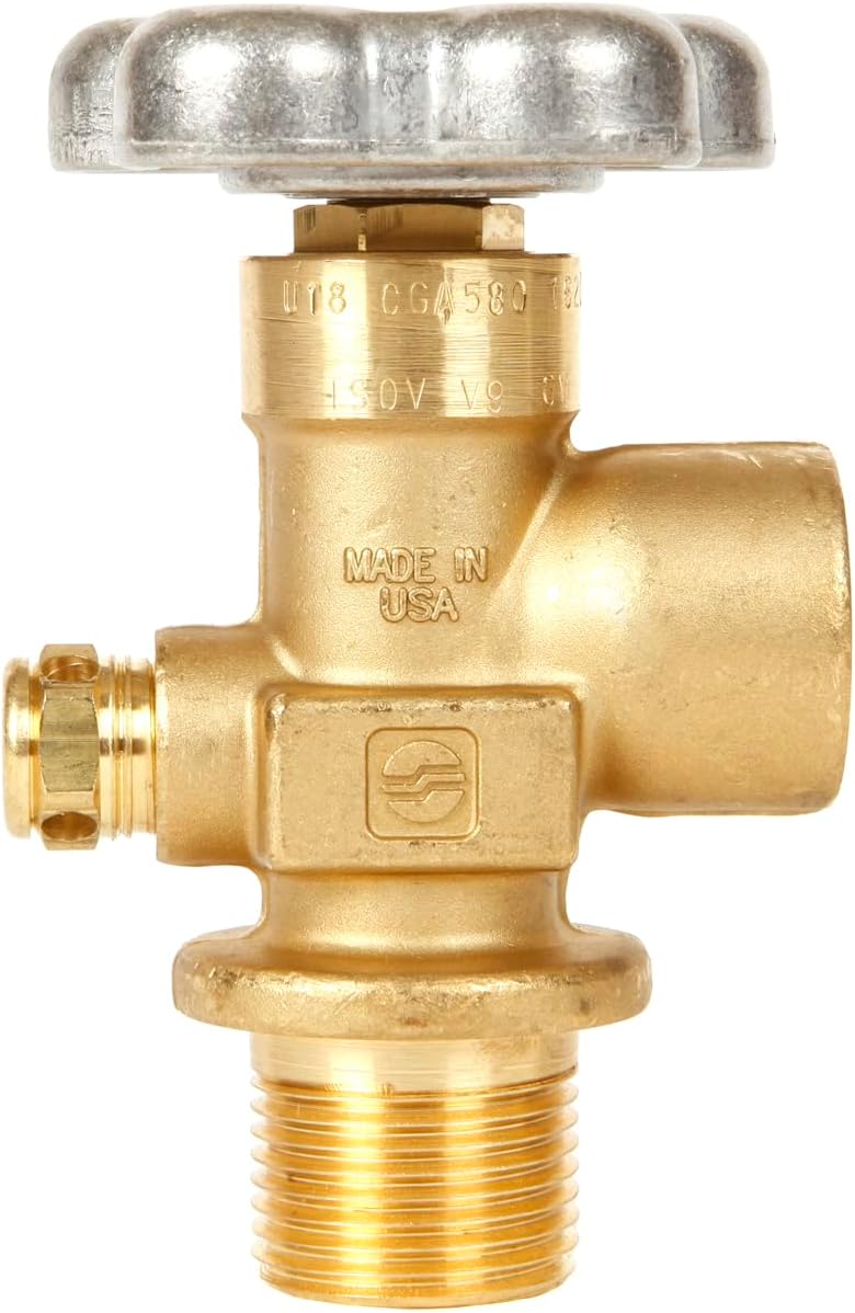 New 15 Cu Ft Aluminum Nitrogen Cylinder, CGA580 Valve, DOT Approved, Lightweight Industrial Gas Tank