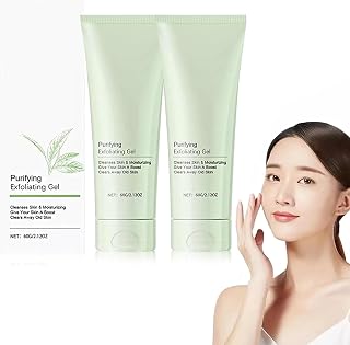 2PCS Purifying Exfoliating Scrub, Moisturizing Cleanses Skin - Body & Face Exfoliating Scrub Gel