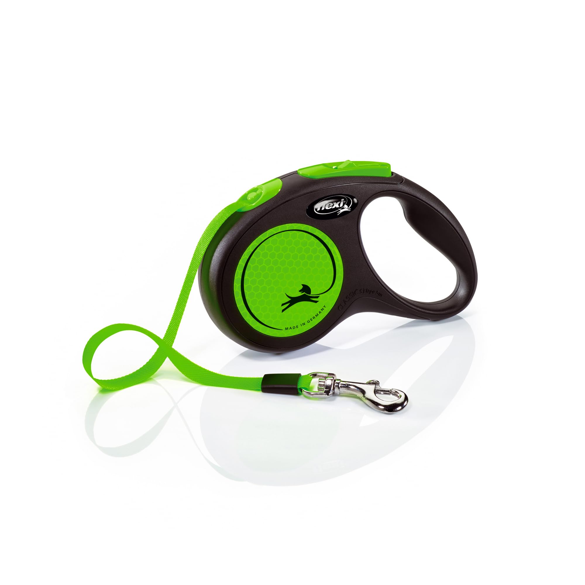 Flexi New Neon Tape S 5M 1-15Kg (16Ft 1-33Lbs) Green