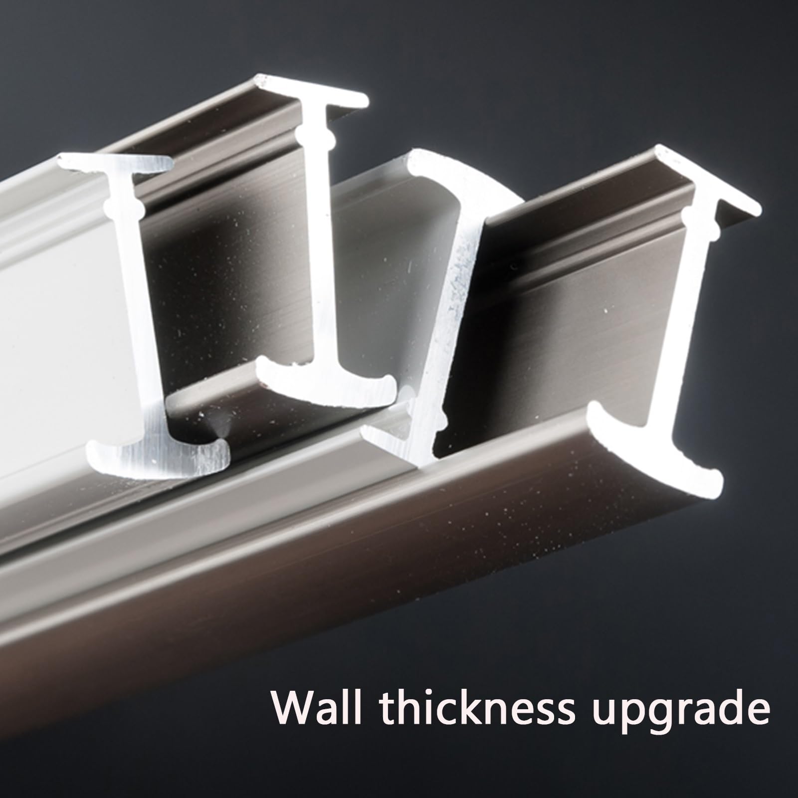 Système de rail de plafond flexible et robuste - Séparateur de pièce - Support de plafond pour camping-car - Support mural réglable - Parfait pour la décoration de la maison