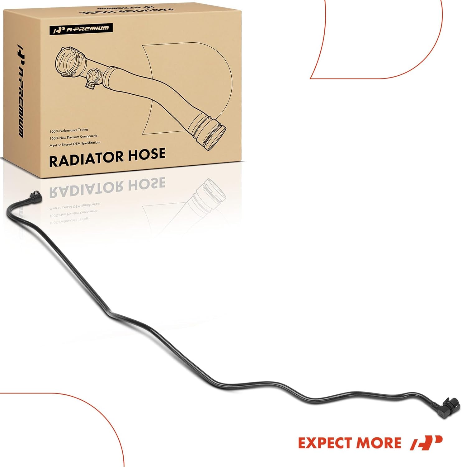 A-Premium Radiator Coolant Hose Compatible with Land Rover Discovery Sport 2018-2023 2.0L, Range Rover Evoque 2018-2023 2.0L & Jaguar E-Pace 2018-2023 2.0L