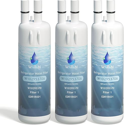 Reemplazo de tapas de agua W10295370A compatible con EDR1RXD1, W10295370, P4RFWB, P8RFWB2L, 46-9930, 46-9081, paquete de 3