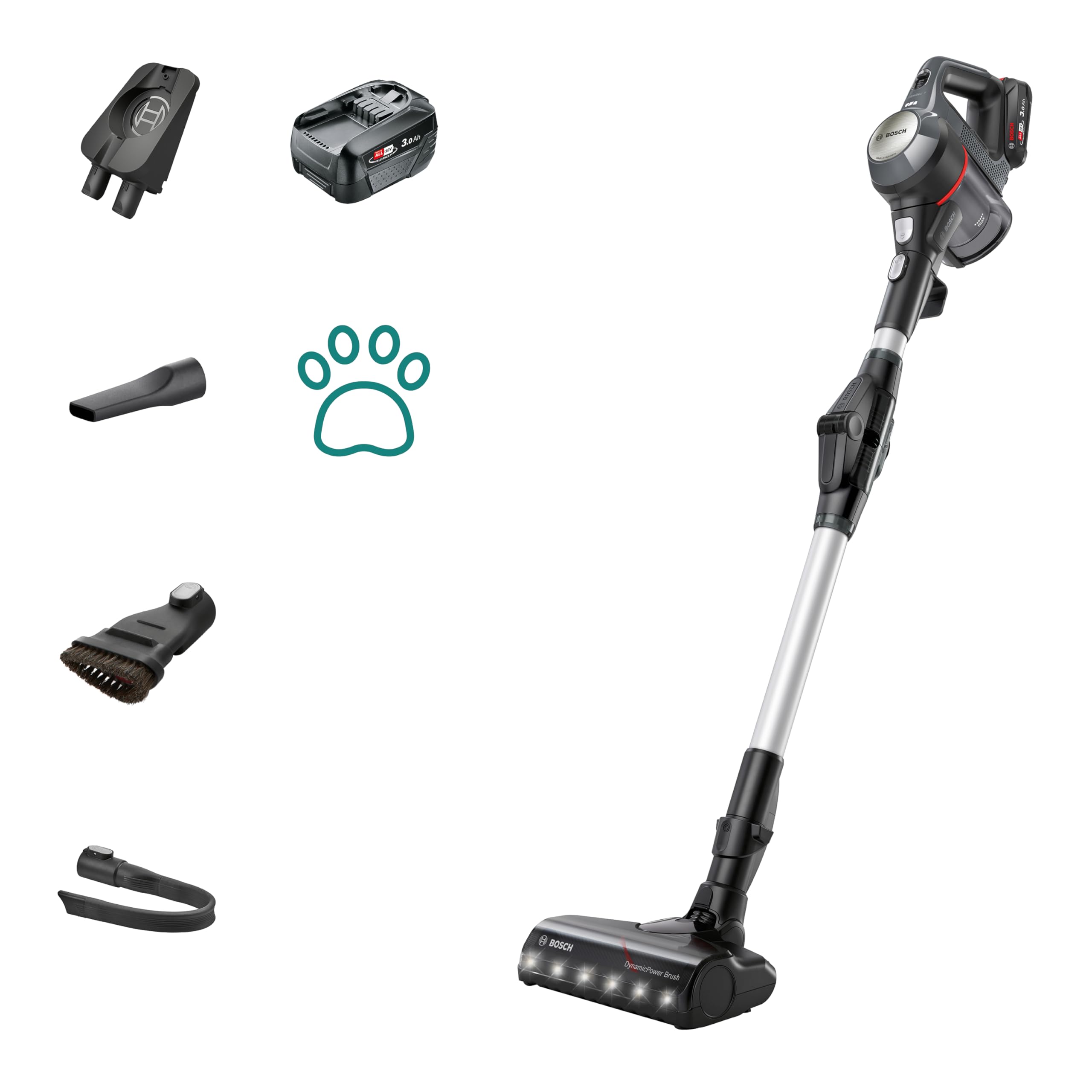 Bosch Unlimited 7 Bcs711Gb 40 Mins Runtime, Cordless Vacuum Cleaner - Granite