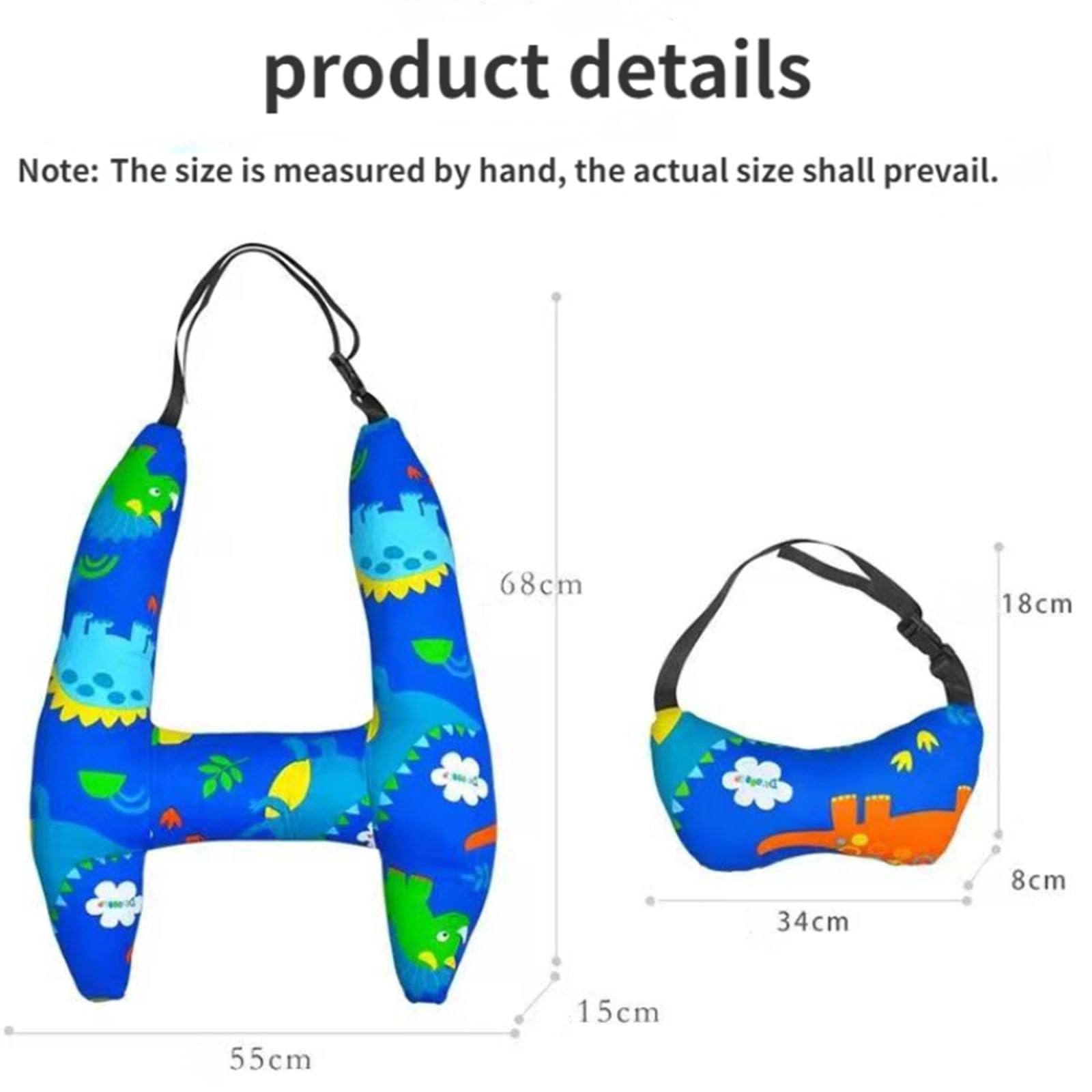 Générique 2 PièCes Coussin Voiture Enfant Lavable Repose Tete Cale Maintien Cale-TêTes pour SièGes Auto Oreiller De Voyage Appuie (Rose Clair)