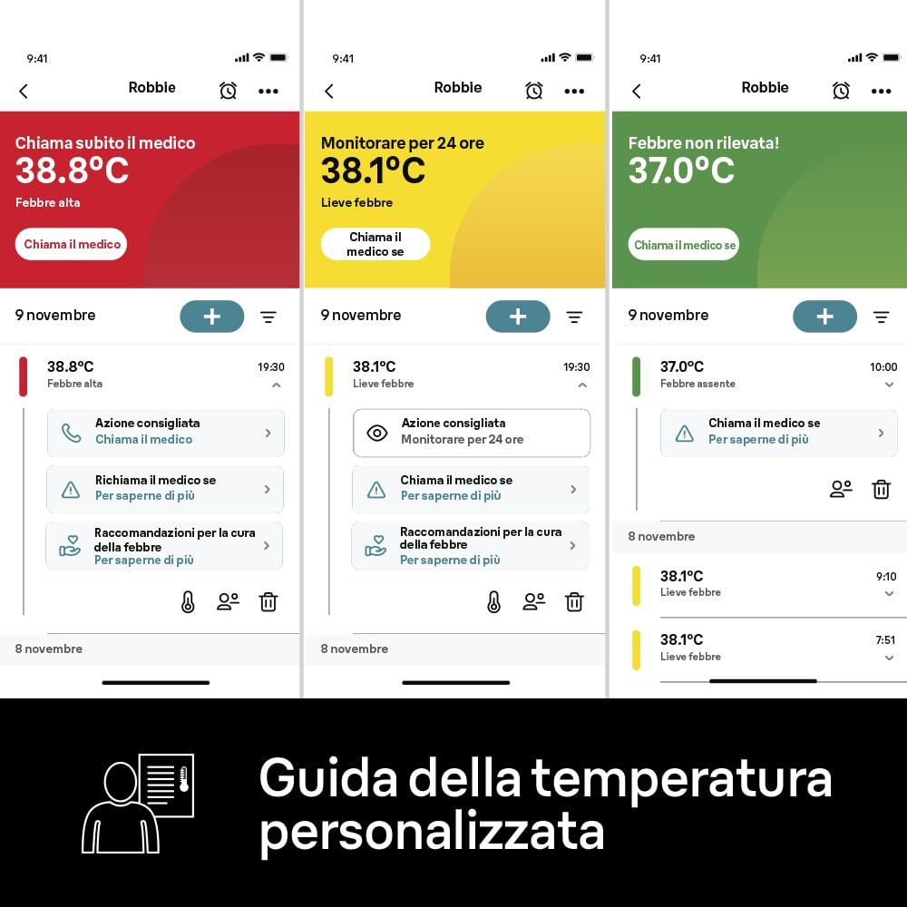 Braun ThermoScan 7 + connect Termometro auricolare | Compatibile con l'app Braun Family Care™ | Tecnologia Age Precision® | Display digitale con codifica a colori | Adatto a neonati e bambini