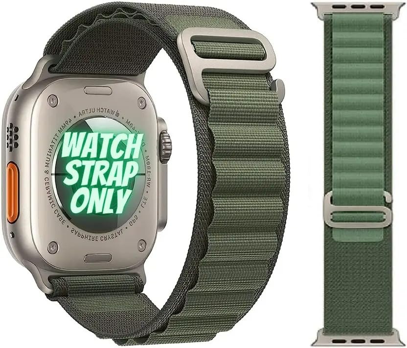 Alpine Loop Smart Watch Strap with Metal G-Hook Buckle, Premium Nylon Sports Watch Band, Adjustable Breathable Wrist Band for 49mm/46mm/45mm/44mm/42mm Smart Watches-image-24