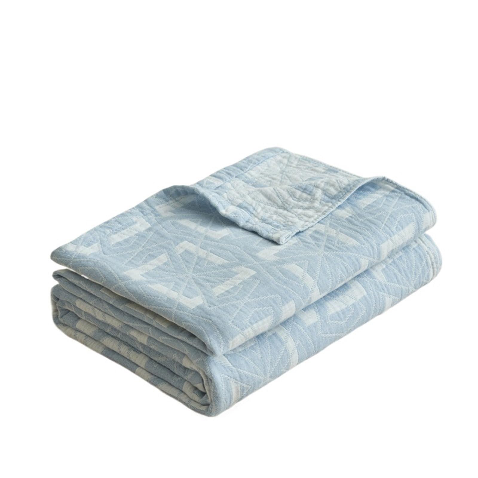 FIgpmwld Cotton Muslin Throw Blanket Multicolor Multiple Sizes(Color2,200x230cm 1pcs)