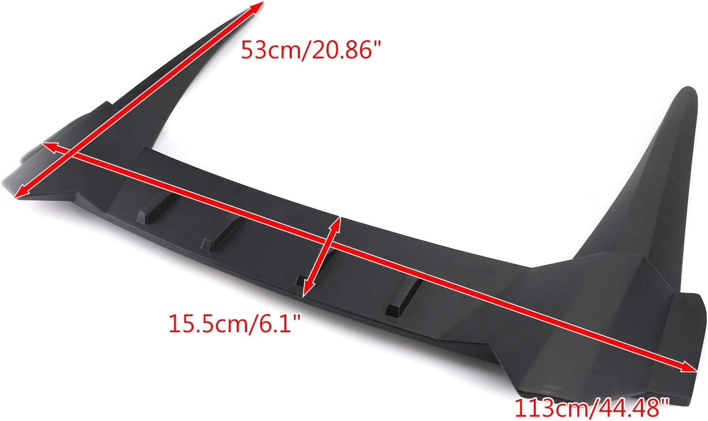 R Style Rear Roof Cover Spoiler Wing Diffuser Fits for Honda Civic 2016-2021 4 Door Sedan Model