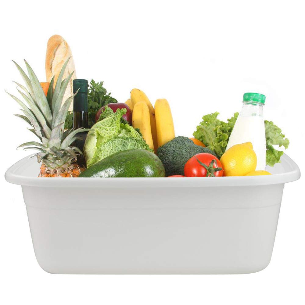 teyyvn plástico rectangular plato para pan, pack de 2 (18 Quart)