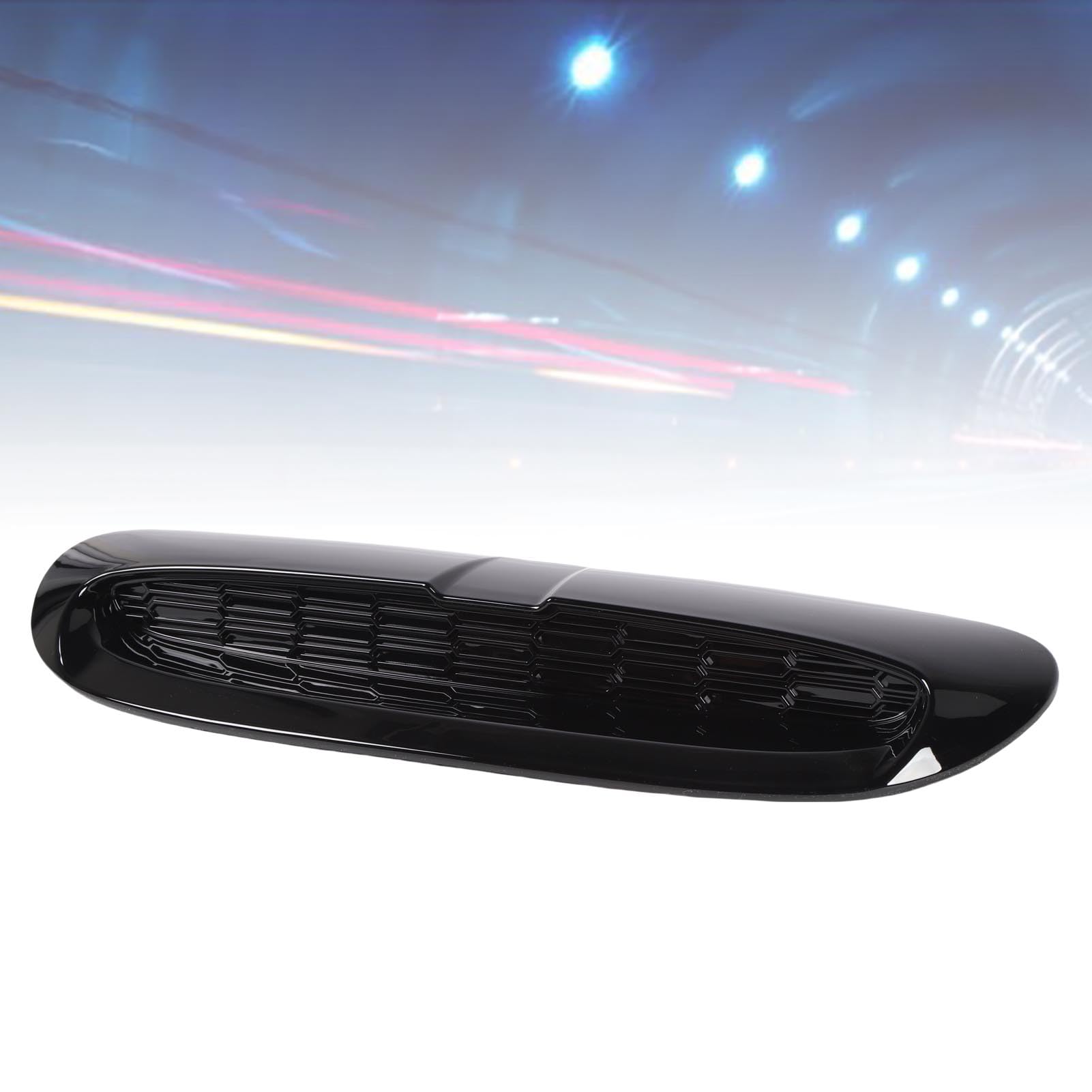 Aramox Osłona Wlotu Powietrza Maski, Błyszczący Czarny ABS, Listwa (BLACK)