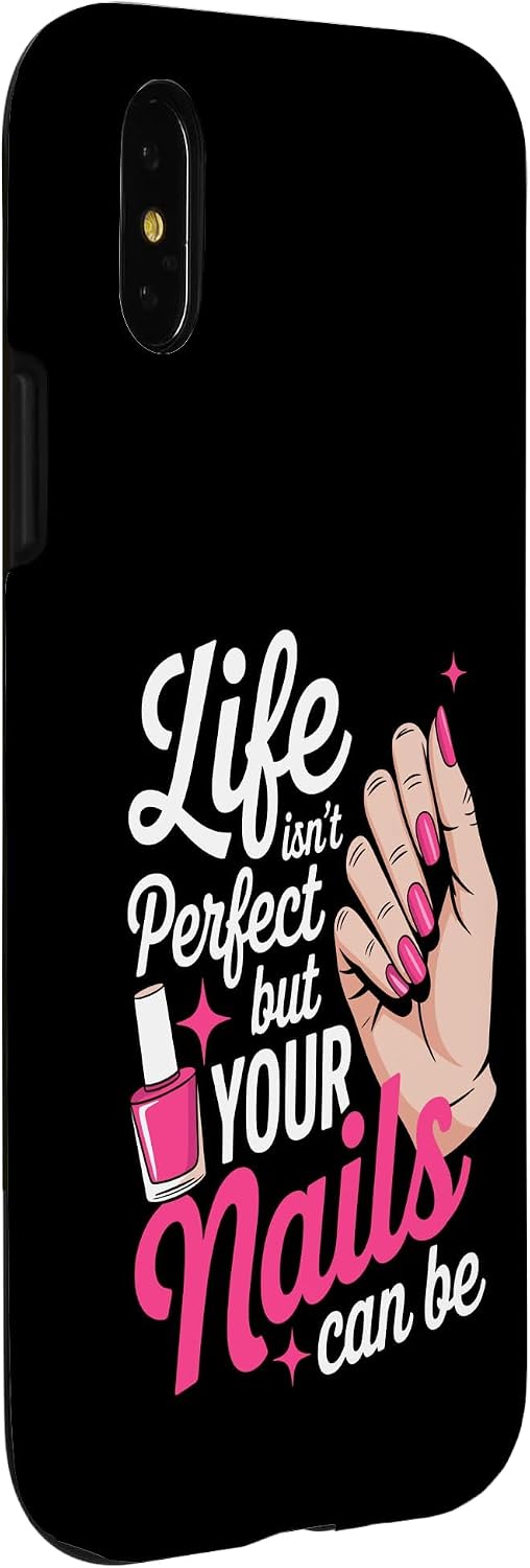 Cute Nail Tech Art for Women Girl Manicurist Nail Technician Case for iPhone X/XS image 3