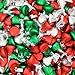 Holiday Kisses Milk Chocolate Christmas Colors, 1 lb Bulk Bag (Approx. 95 Pieces) – Red, Green, and Silver Foil Wrapped Chocolate for Holiday Parties, Stocking Stuffers, Candy Bowls, and Baking