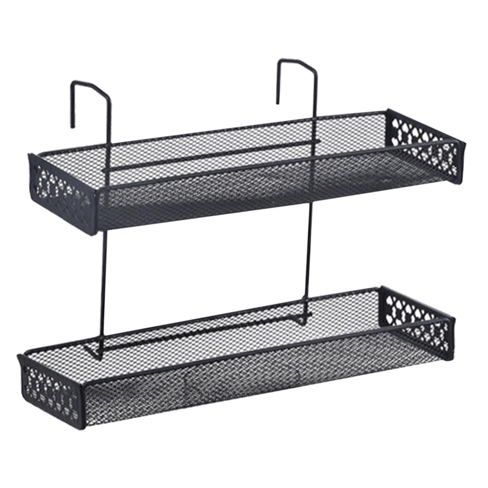Étagère métallique noire multi-niveaux en acier carbone pour pots de fleurs sur balcon