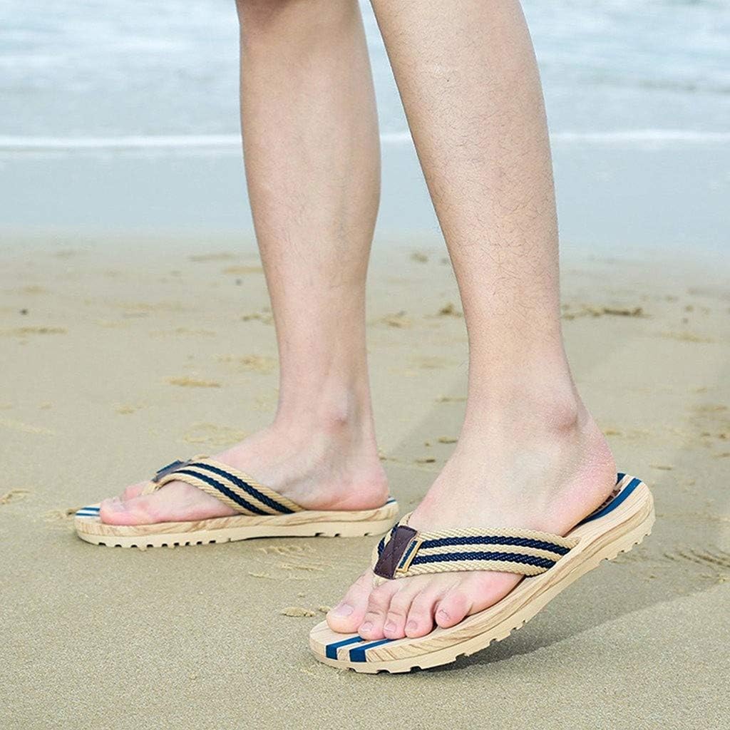 Eagsouni Mens Womens Flip Flops Casual Comfort Thong Sandals Non-Slip Slippers for Beach 11 Women/9.5 Men Deep Blue image 7 of 7 B0CSFLG3FV